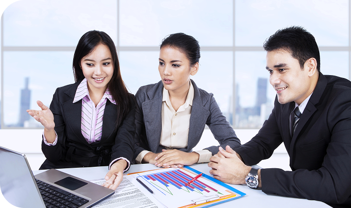 Professional team collaboration