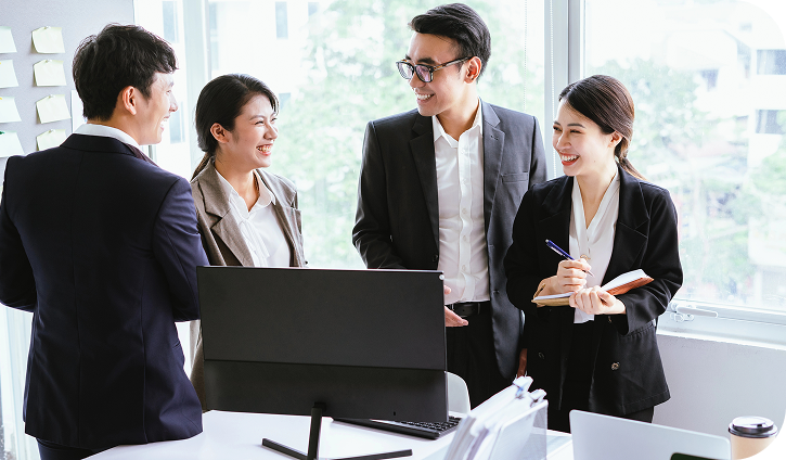 Team working on CAD projects